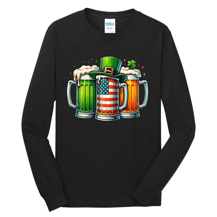 Irish Beer Ireland St Patricks Day Drinking Party Tall Long Sleeve T-Shirt