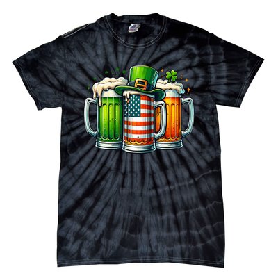 Irish Beer Ireland St Patricks Day Drinking Party Tie-Dye T-Shirt