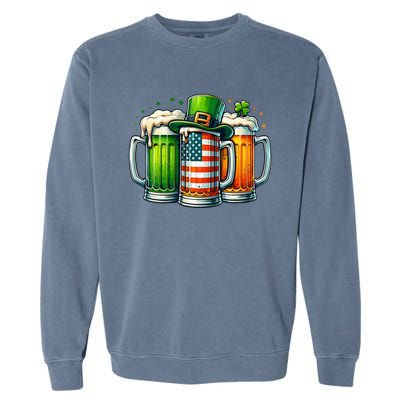 Irish Beer Ireland St Patricks Day Drinking Party Garment-Dyed Sweatshirt