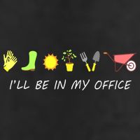 I'll Be In My Office Garden Funny Distressed Gardening Adult Drive Performance Visor