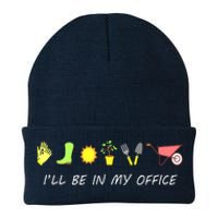 I'll Be In My Office Garden Funny Distressed Gardening Knit Cap Winter Beanie