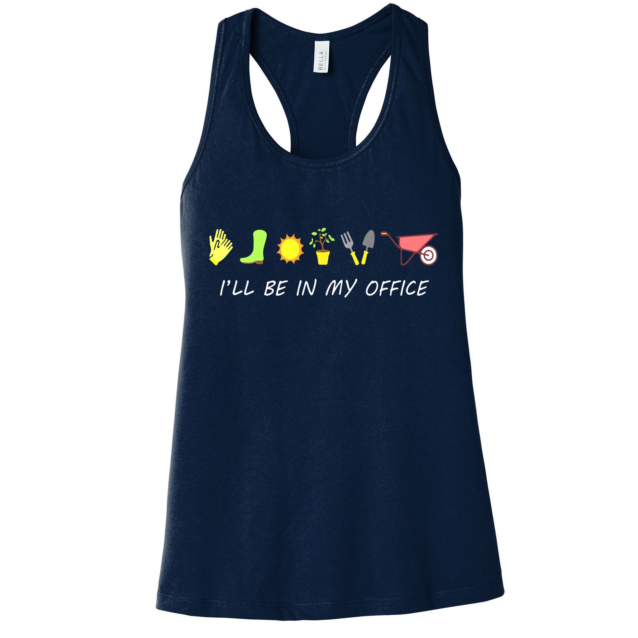 I'll Be In My Office Garden Funny Distressed Gardening Womens Tank Top