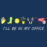 I'll Be In My Office Garden Funny Distressed Gardening Tank Top