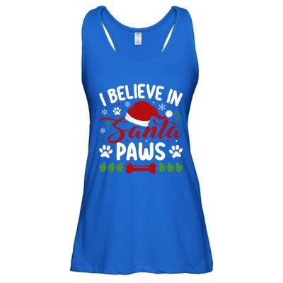 I Believe In Santa Paws Gift Ladies Essential Flowy Tank