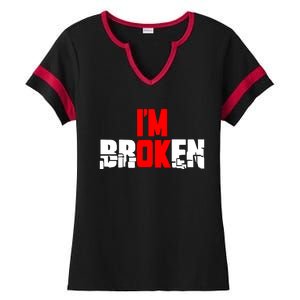 Im Broken Ladies Halftime Notch Neck Tee