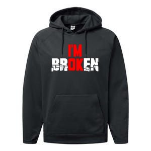 Im Broken Performance Fleece Hoodie