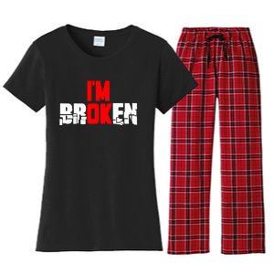 Im Broken Women's Flannel Pajama Set