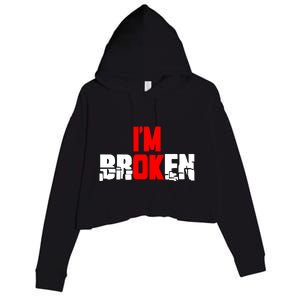 Im Broken Crop Fleece Hoodie