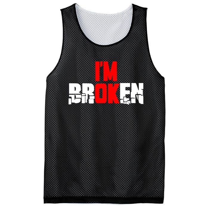 Im Broken Mesh Reversible Basketball Jersey Tank