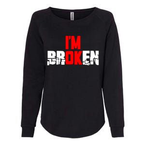 Im Broken Womens California Wash Sweatshirt