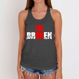 Im Broken Women's Knotted Racerback Tank