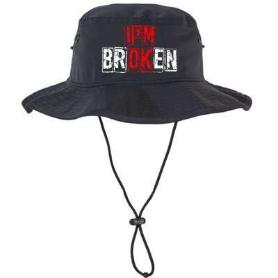I'M Broken Invisible Illness I'M OK Broken Bucket Hat