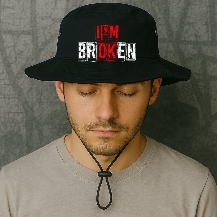 I'M Broken Invisible Illness I'M OK Broken Bucket Hat