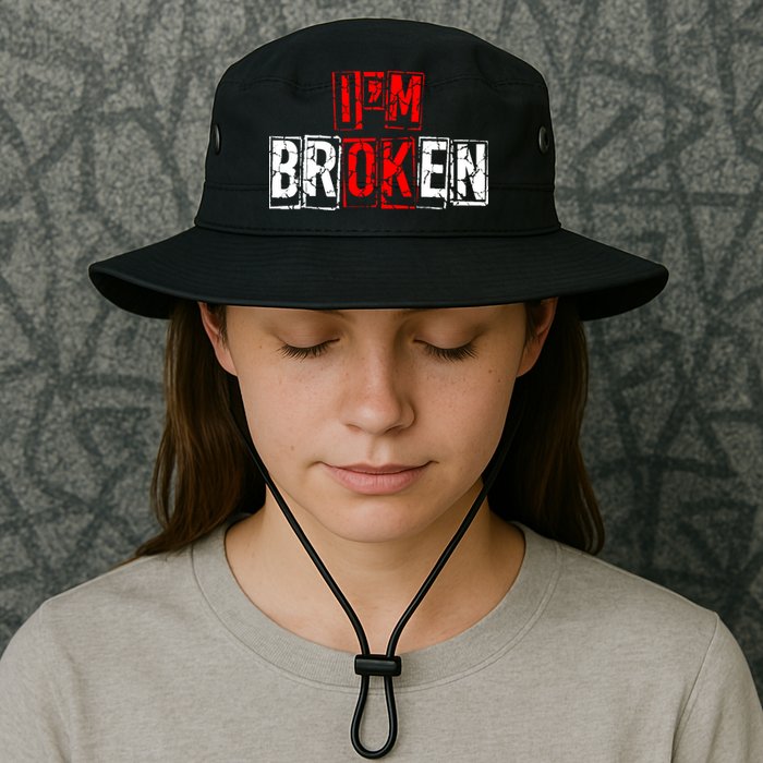 I'M Broken Invisible Illness I'M OK Broken Bucket Hat