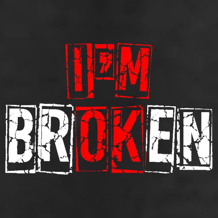 I'M Broken Invisible Illness I'M OK Broken Microfiber Hand Towel
