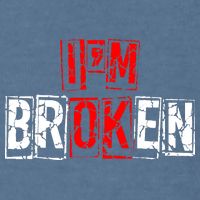 I'M Broken Invisible Illness I'M OK Broken Garment-Dyed Sweatshirt