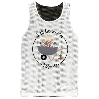 ILl Be In My Office Wheelbarrow Garden Lover Mesh Reversible Basketball Jersey Tank