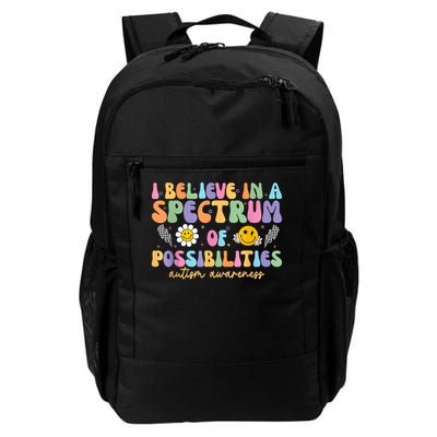I Believe In A Spectrum Of Possibilities Autism Awareness Backpack