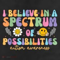 I Believe In A Spectrum Of Possibilities Autism Awareness Adult Drive Performance Visor