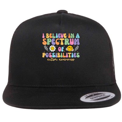 I Believe In A Spectrum Of Possibilities Autism Awareness Flatbill Hat
