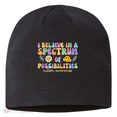 I Believe In A Spectrum Of Possibilities Autism Awareness Sustainable Beanie