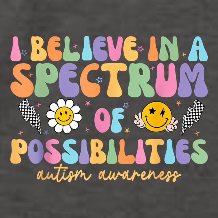 I Believe In A Spectrum Of Possibilities Autism Awareness Vector Backpack