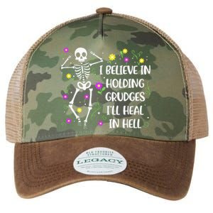 I Believe In Holding Grudges Ill Heal In Hell Legacy Tie Dye Trucker Hat