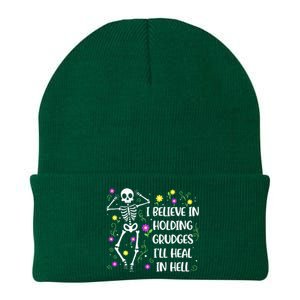 I Believe In Holding Grudges Ill Heal In Hell Knit Cap Winter Beanie