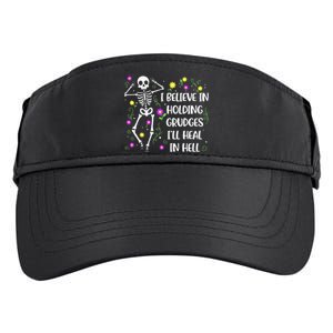 I Believe In Holding Grudges Ill Heal In Hell Adult Drive Performance Visor