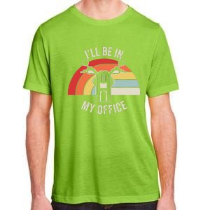 ILl Be In My Office Motorcycle Adventure Retro Adult ChromaSoft Performance T-Shirt