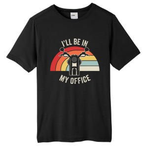 ILl Be In My Office Motorcycle Adventure Retro Tall Fusion ChromaSoft Performance T-Shirt