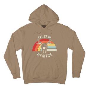 ILl Be In My Office Motorcycle Adventure Retro Hoodie