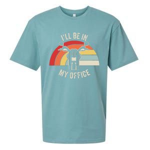 ILl Be In My Office Motorcycle Adventure Retro Sueded Cloud Jersey T-Shirt