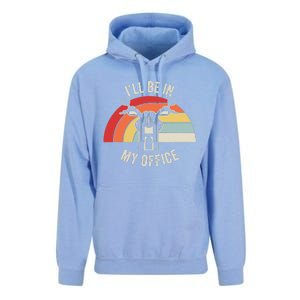 ILl Be In My Office Motorcycle Adventure Retro Unisex Surf Hoodie