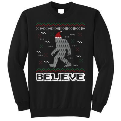 I Believe In Bigfoot Santa Claus Ugly Christmas Sweater Sweatshirt