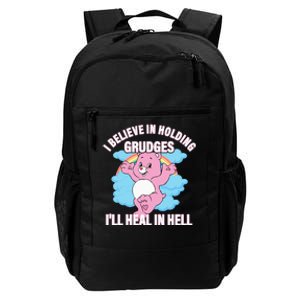 I Believe In Holding Grudges I’ll Heal In Hell Apparel Long Sleeve Daily Commute Backpack