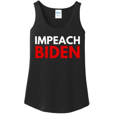 Impeach Biden Ladies Essential Tank