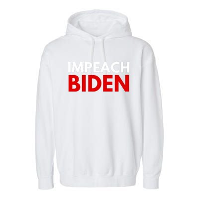 Impeach Biden Garment-Dyed Fleece Hoodie