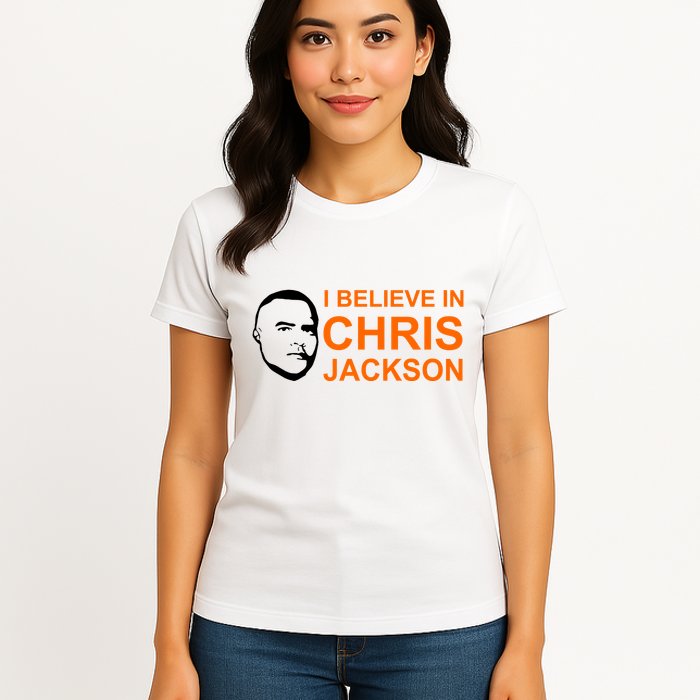 I Believe In Chris Jackson Christopher Quote Faith Womens T-Shirt