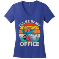 I'll Be In My Office Garden Gardening Farmer Gift Mom Dad Meaningful Gift Women's V-Neck T-Shirt