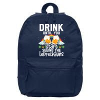 Irish Beer Ireland Flag St. Patricks Day Leprechau 16 in Basic Backpack