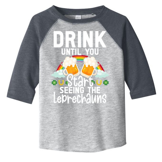 Irish Beer Ireland Flag St. Patricks Day Leprechau Toddler Fine Jersey T-Shirt