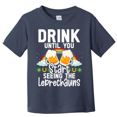 Irish Beer Ireland Flag St. Patricks Day Leprechau Toddler T-Shirt