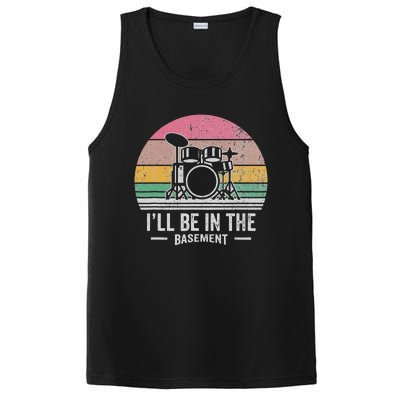 ILl Be In The Basement Drums Retro PosiCharge Competitor Tank