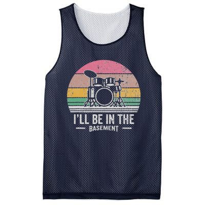 ILl Be In The Basement Drums Retro Mesh Reversible Basketball Jersey Tank