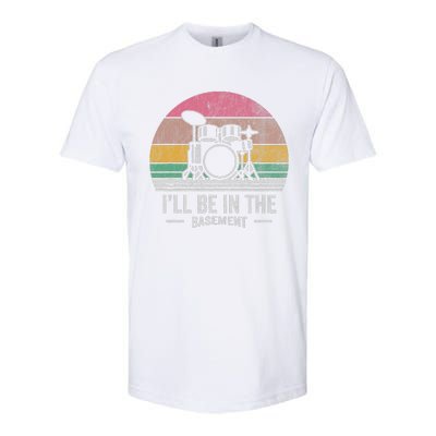 ILl Be In The Basement Drums Retro Softstyle CVC T-Shirt