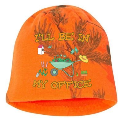 I'll Be In My Office Gardening Funny Gift Kati - Camo Knit Beanie