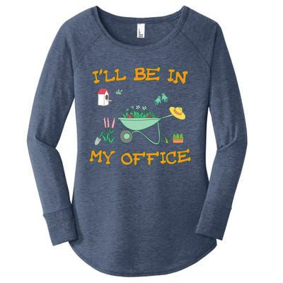 I'll Be In My Office Gardening Funny Gift Women's Perfect Tri Tunic Long Sleeve Shirt