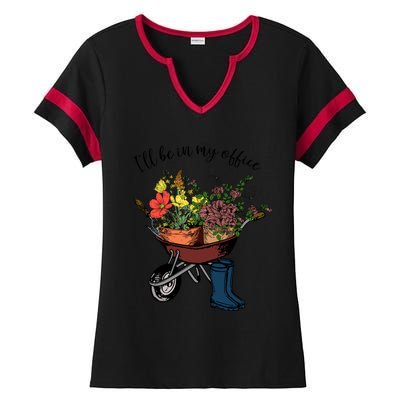 I'll Be In My Office Garden Gift Gardener Gardening Gift Ladies Halftime Notch Neck Tee