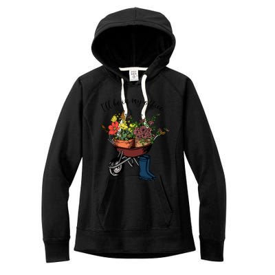 I'll Be In My Office Garden Gift Gardener Gardening Gift Women's Fleece Hoodie